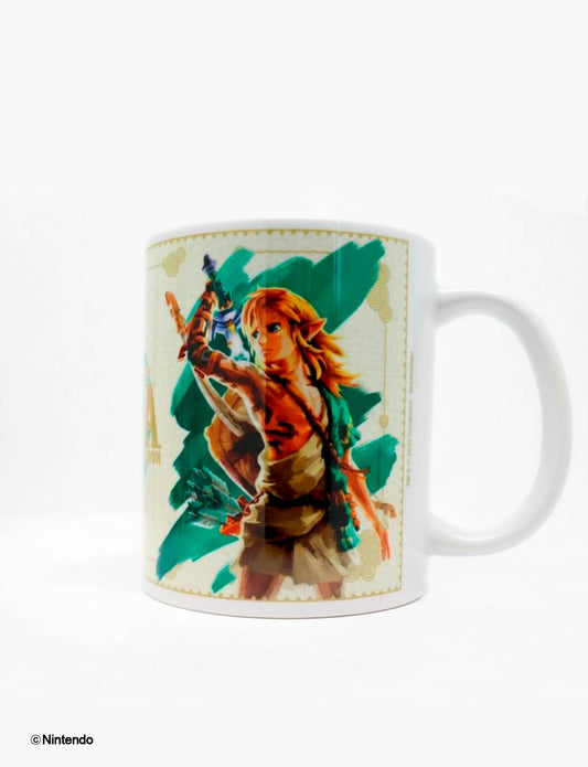 Zelda™: Tears of the Kingdom Link Mug (11 oz) - Official Nintendo Ceramic Cup - front view
