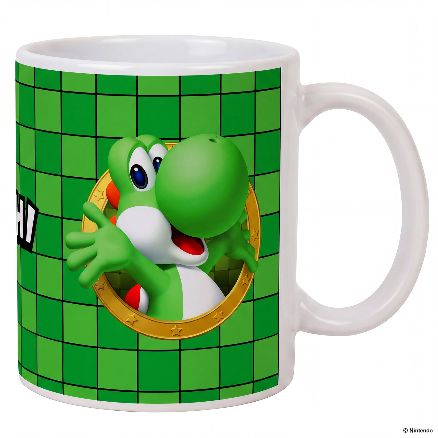 Super Mario - 3D Port- Yoshi Ceramic Mug (11 oz)