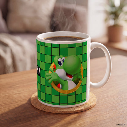 Super Mario - 3D Port- Yoshi Ceramic Mug (11 oz)