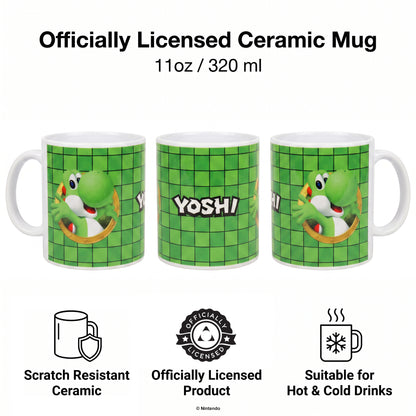 Super Mario - 3D Port- Yoshi Ceramic Mug (11 oz)