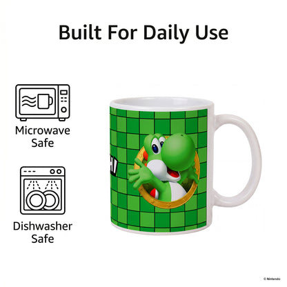 Super Mario - 3D Port- Yoshi Ceramic Mug (11 oz)