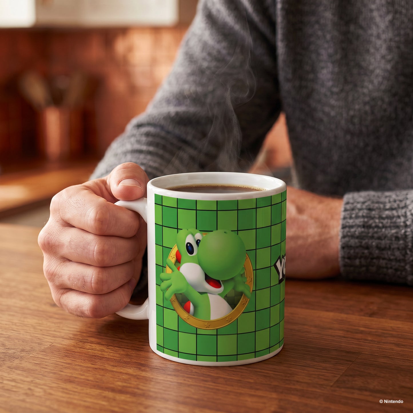 Super Mario - 3D Port- Yoshi Ceramic Mug (11 oz)