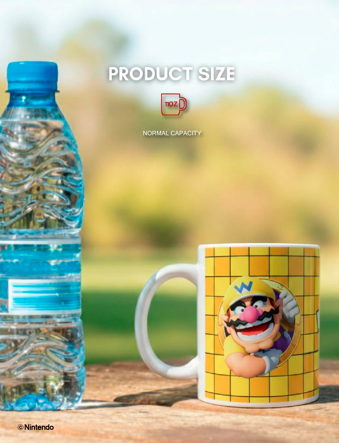 Super Mario™: 3D Port Wario Mug (11 oz) - Official Nintendo Ceramic Cup - packaging