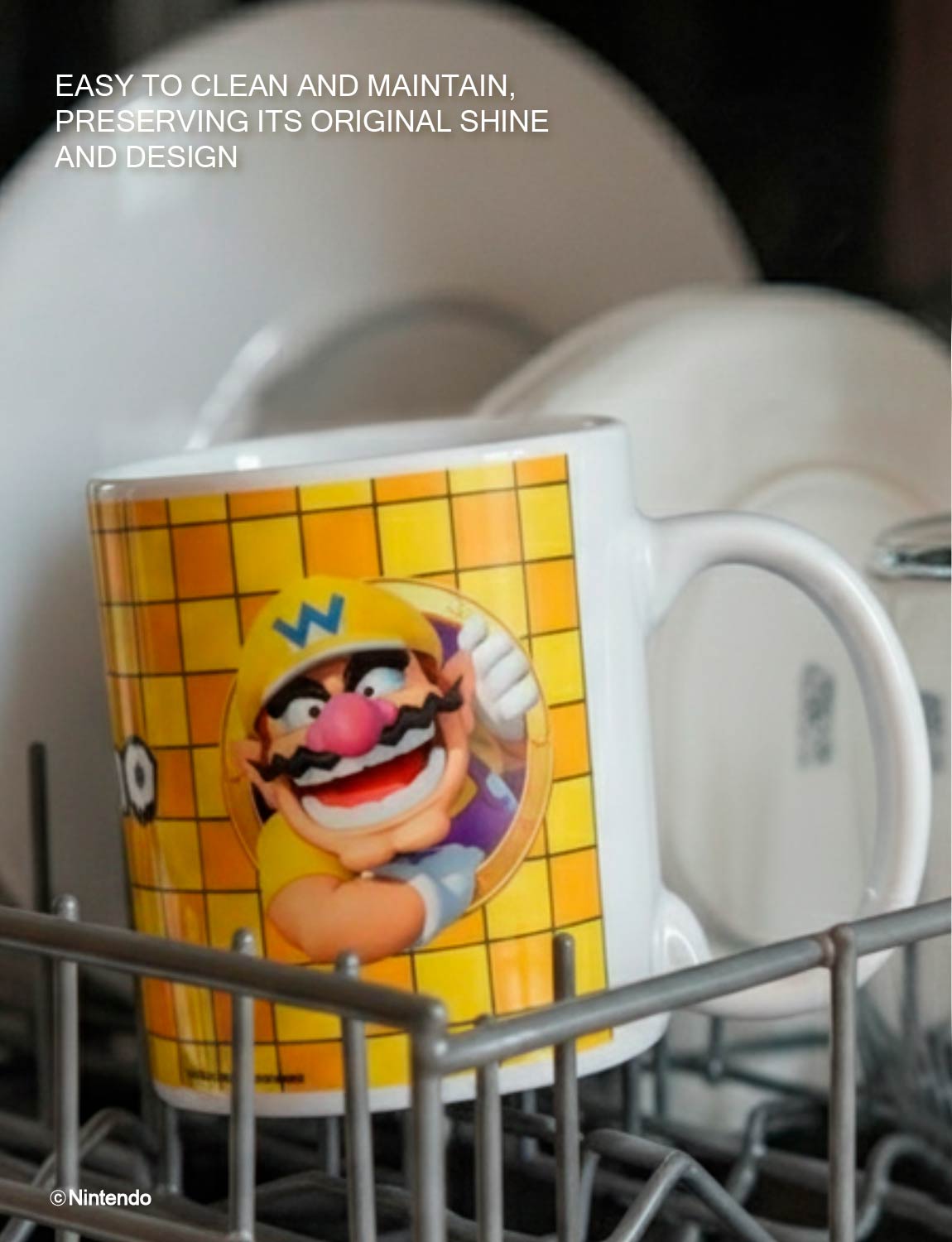 Super Mario™: 3D Port Wario Mug (11 oz) - Official Nintendo Ceramic Cup - view 7
