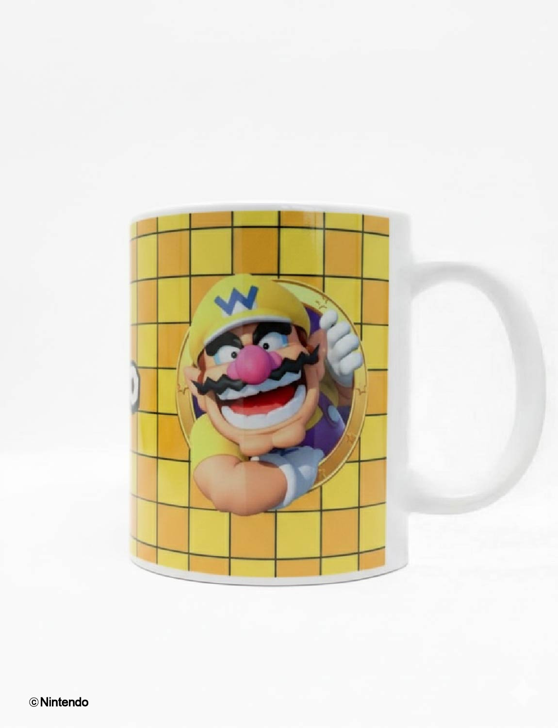 Super Mario™: 3D Port Wario Mug (11 oz) - Official Nintendo Ceramic Cup - front view