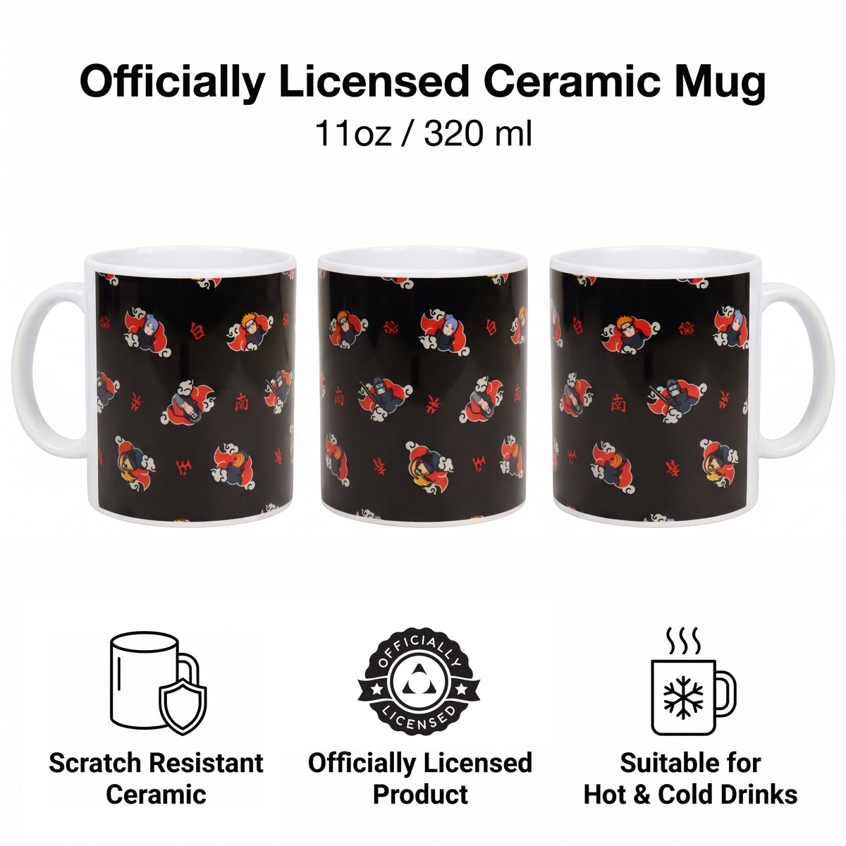 Naruto - Akatsuki Pattern - 11 Oz Mug