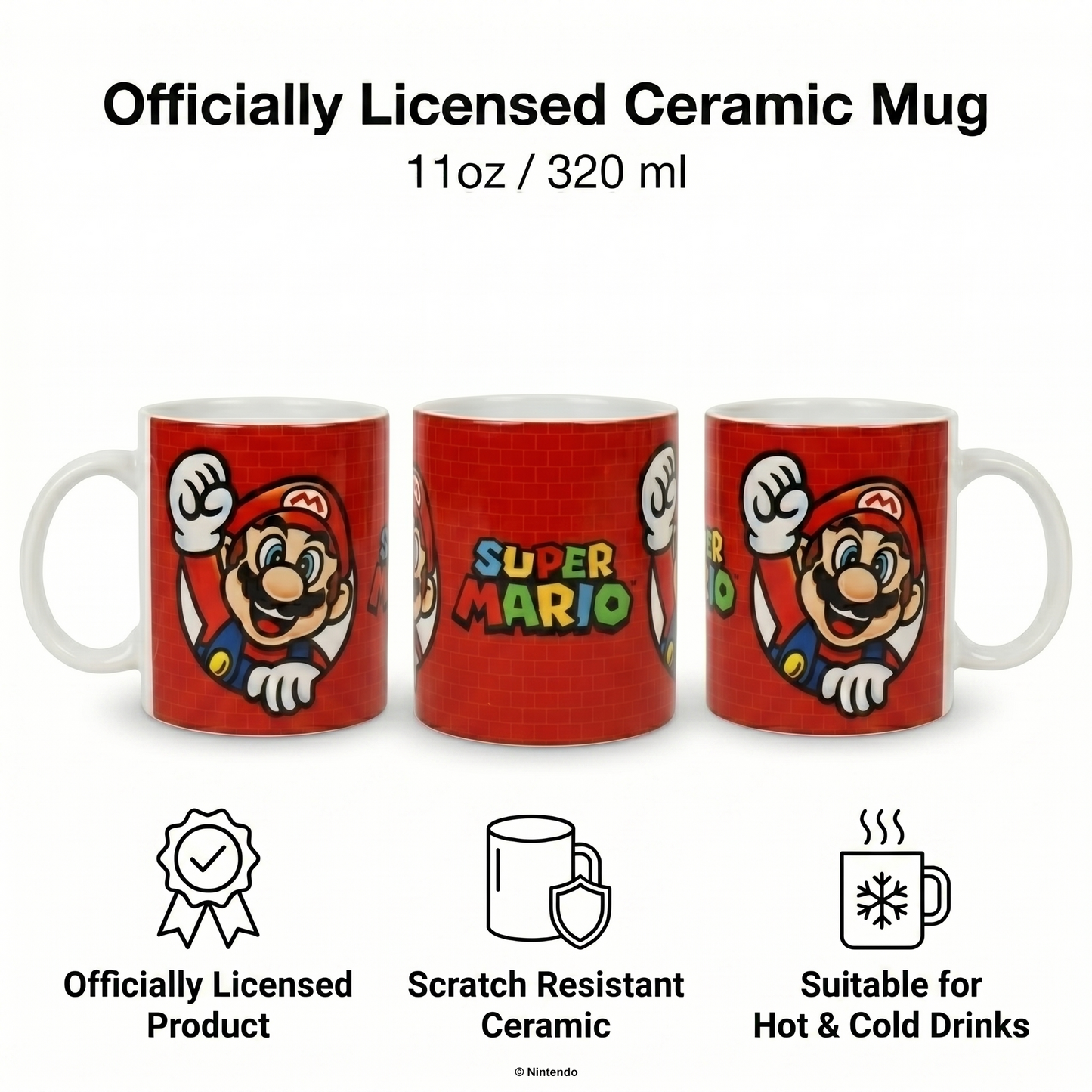 Super Mario - Bricks Ceramic Mug (11 oz)