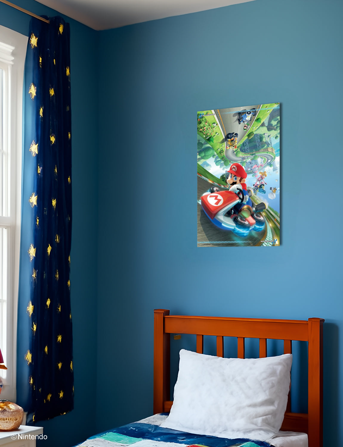 Super Mario™: Mario Kart 8 Wall Poster (11x17) - Official Nintendo Racing Art - detail close-up