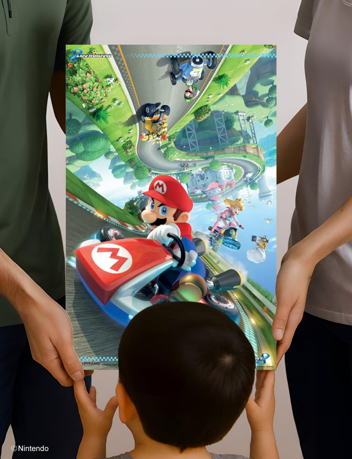 Super Mario™: Mario Kart 8 Wall Poster (11x17) - Official Nintendo Racing Art - alternate angle