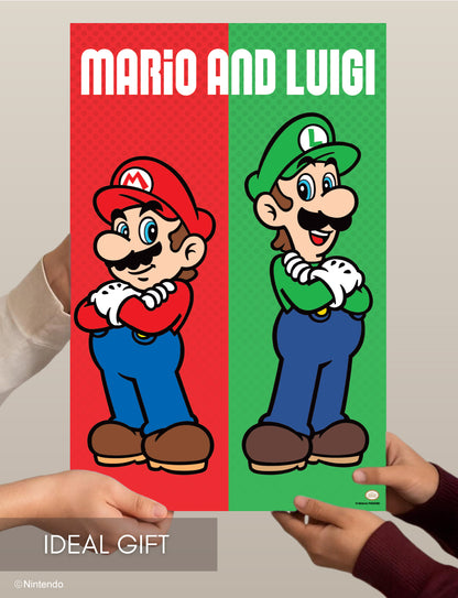 Super Mario™: Mario & Luigi Duo Poster (11x17) - Official Nintendo Room Decor - packaging