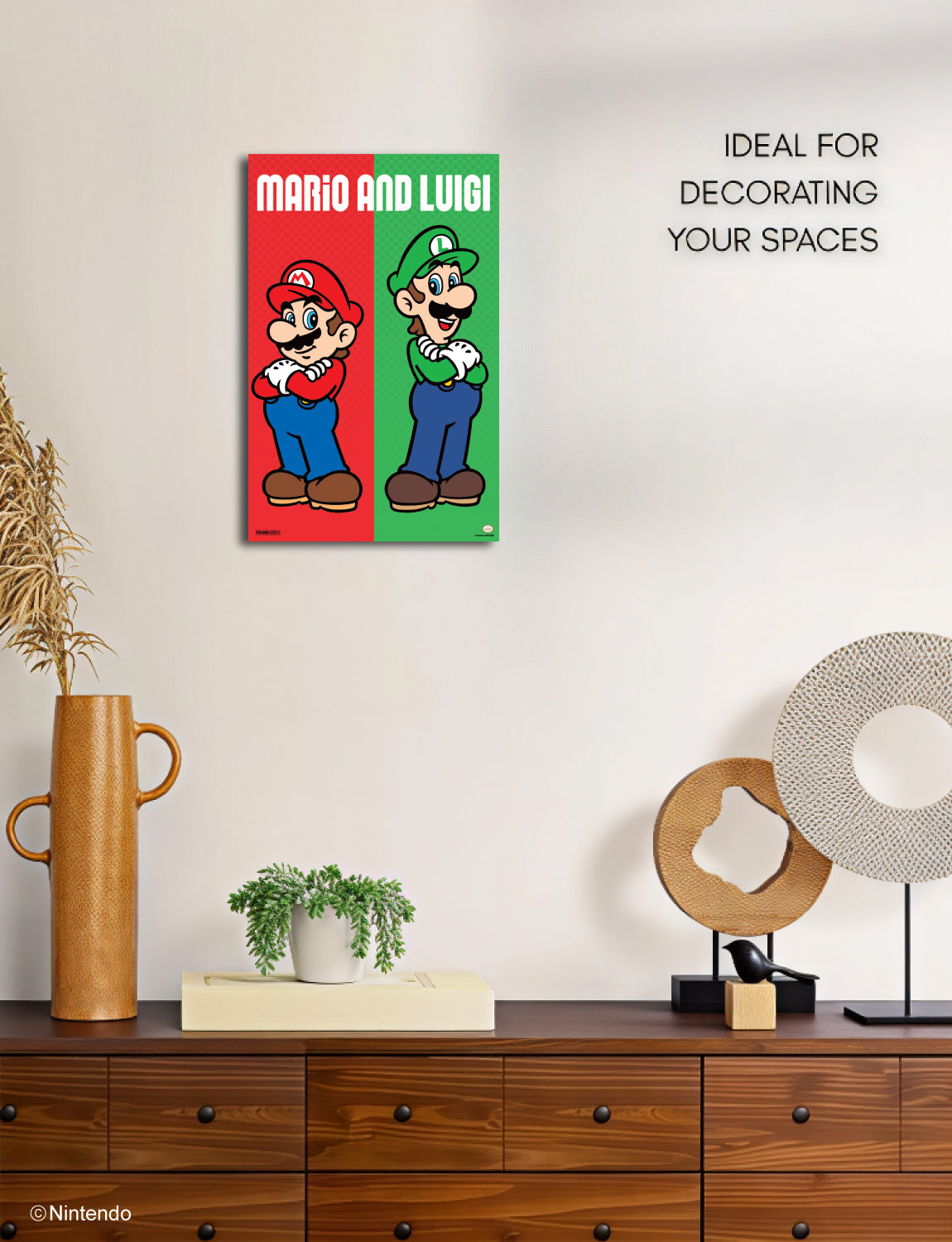 Super Mario™: Mario & Luigi Duo Poster (11x17) - Official Nintendo Room Decor - view 7