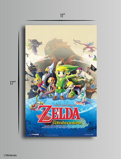 Zelda™: The Wind Waker Poster (11x17) - Official Nintendo Wall Art - back view