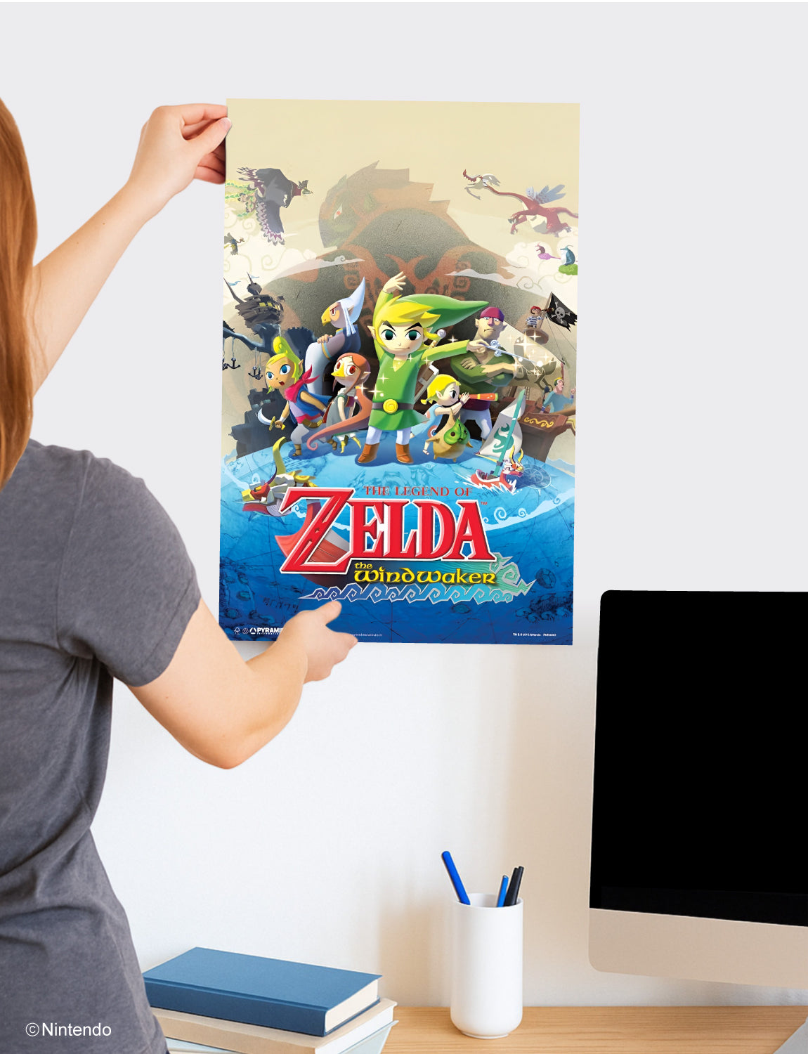 Zelda™: The Wind Waker Poster (11x17) - Official Nintendo Wall Art - lifestyle display