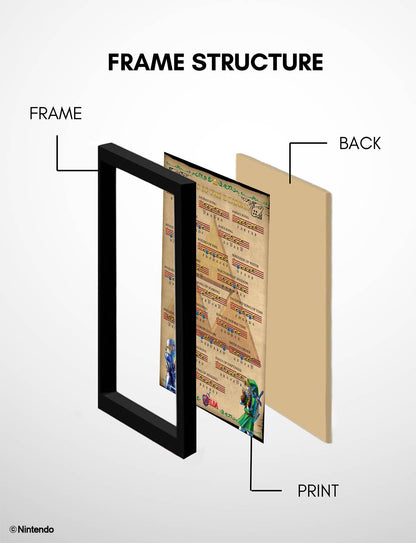 Zelda™: Songs of the Ocarina Framed Poster (11x17) - Official Nintendo Art - view 7
