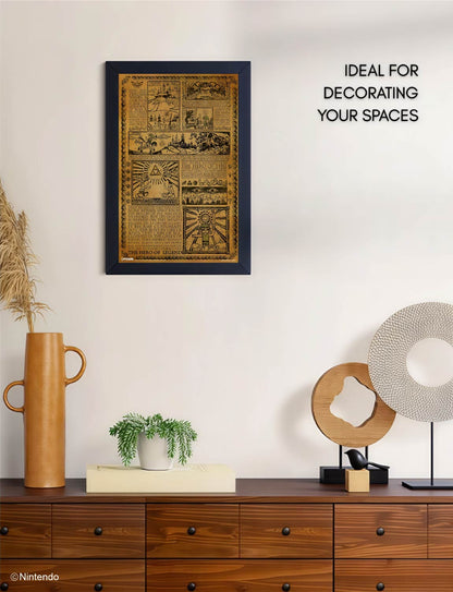 Zelda™: Story of the Hero Framed Poster (11x17) - Official Nintendo Wall Art - back view