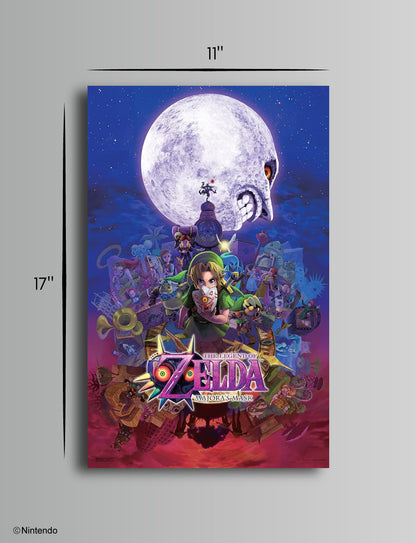 Zelda™: Majora's Mask Wall Poster (11x17) - Official Nintendo Decor - back view
