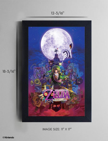 Zelda™: Majora's Mask Framed Poster (11x17) - Official Nintendo Wall Art - packaging