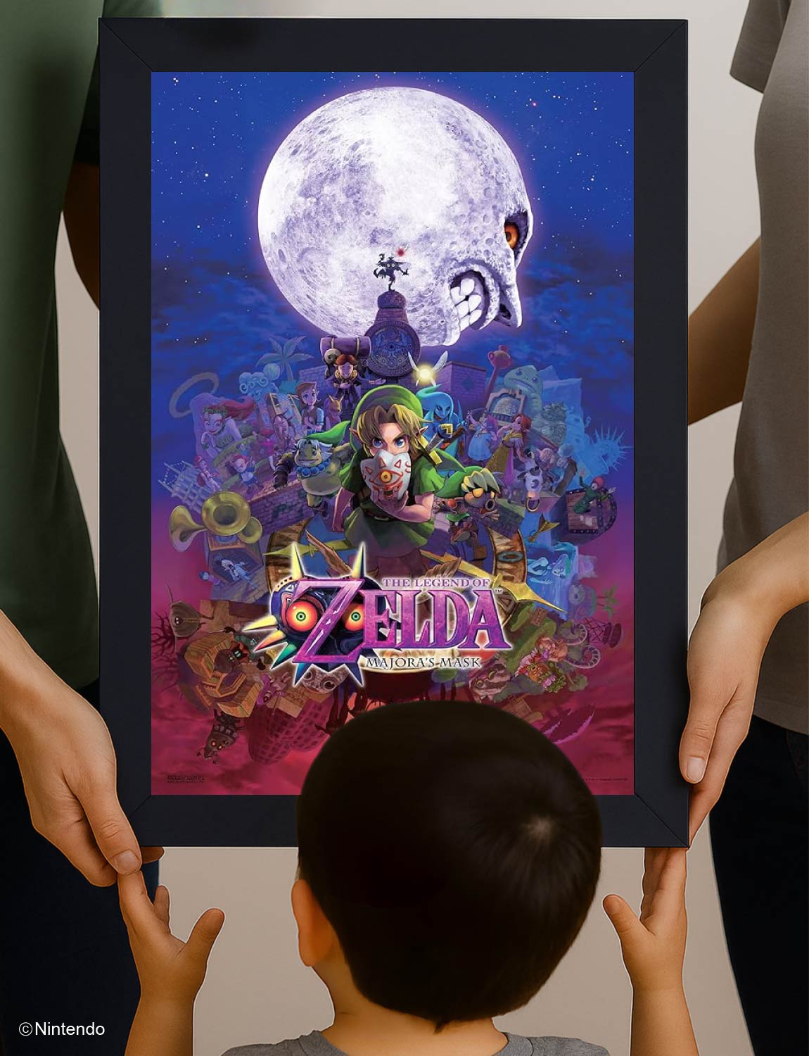 Zelda™: Majora's Mask Framed Poster (11x17) - Official Nintendo Wall Art - detail close-up