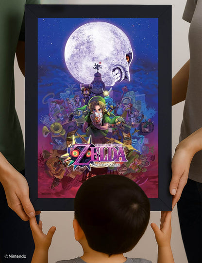 Zelda™: Majora's Mask Framed Poster (11x17) - Official Nintendo Wall Art - detail close-up