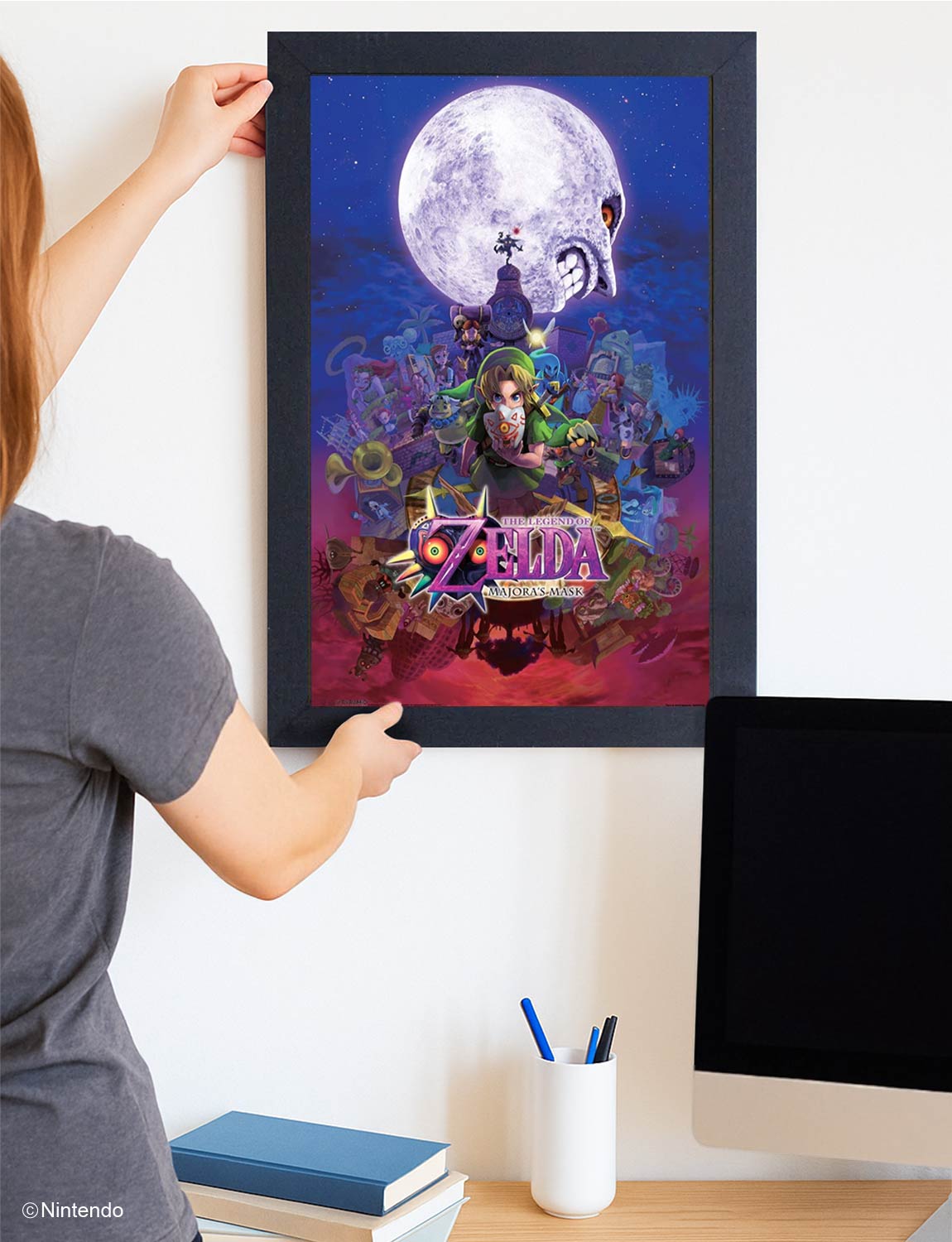 Zelda™: Majora's Mask Framed Poster (11x17) - Official Nintendo Wall Art - alternate angle