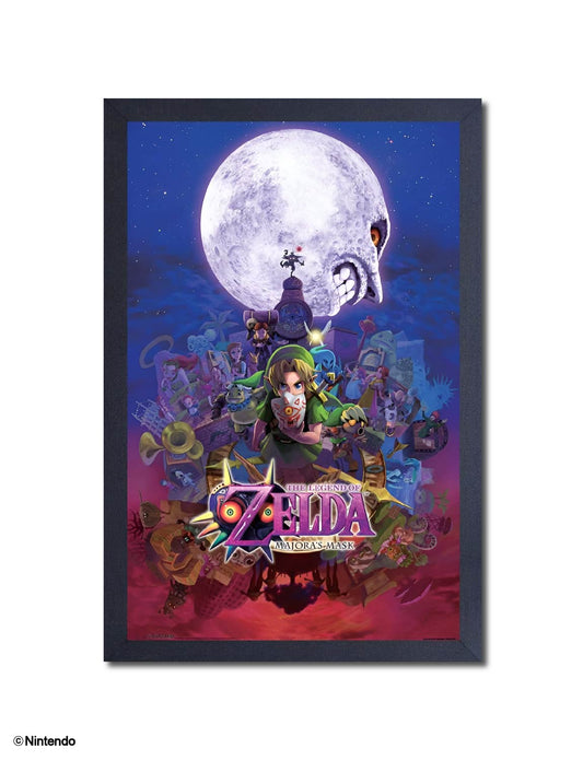 Zelda™: Majora's Mask Framed Poster (11x17) - Official Nintendo Wall Art - front view