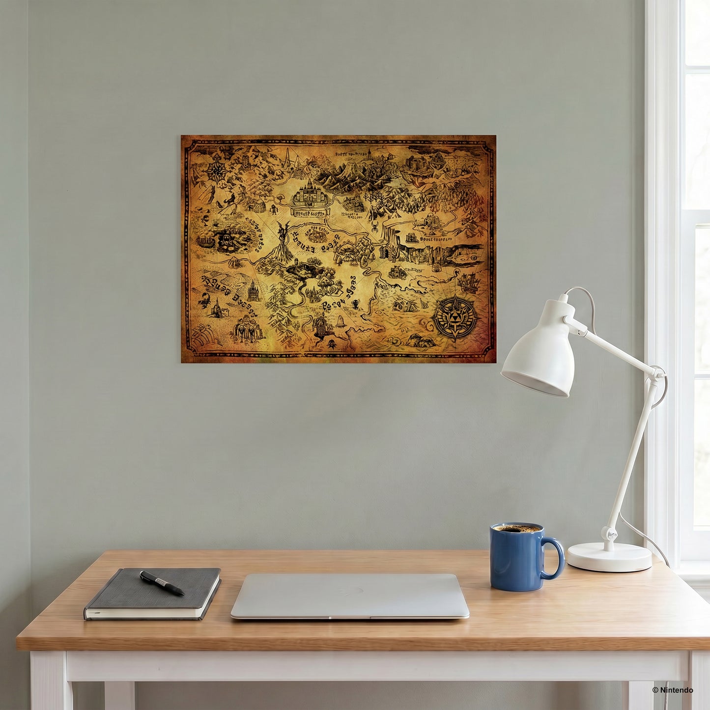 The Legend Of Zelda - Hyrule Map - 11x17 Poster