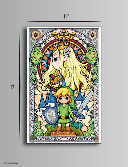 Zelda™ Poster: Master Sword Art (11x17) - Official Nintendo Wall Decor - back view