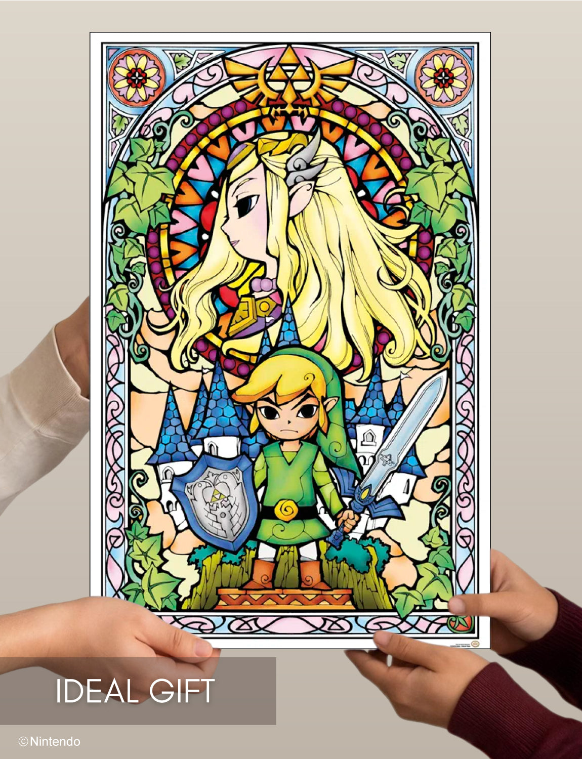 Zelda™ Poster: Master Sword Art (11x17) - Official Nintendo Wall Decor - packaging