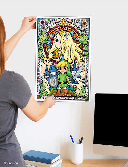 Zelda™ Poster: Master Sword Art (11x17) - Official Nintendo Wall Decor - lifestyle display