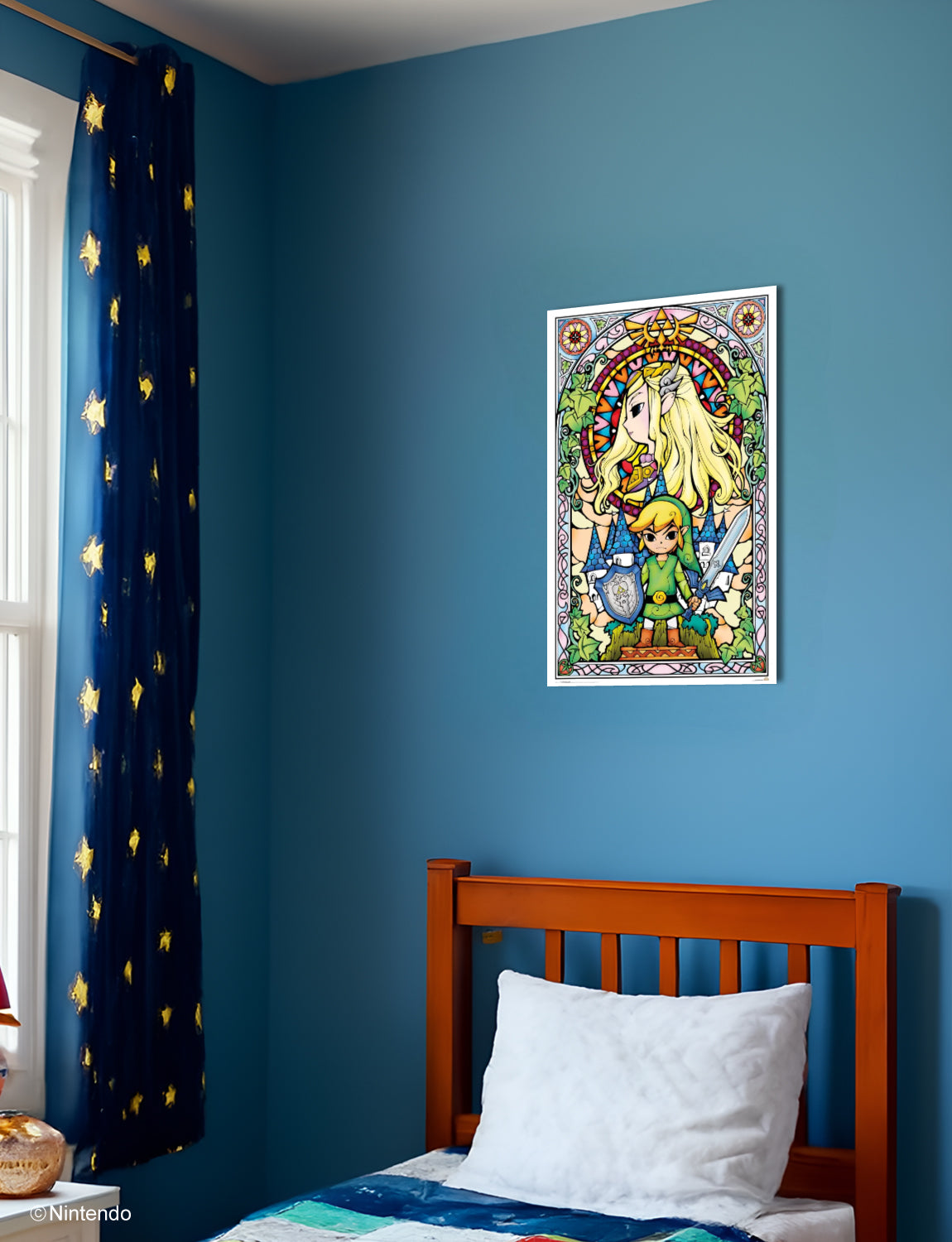 Zelda™ Poster: Master Sword Art (11x17) - Official Nintendo Wall Decor - detail close-up