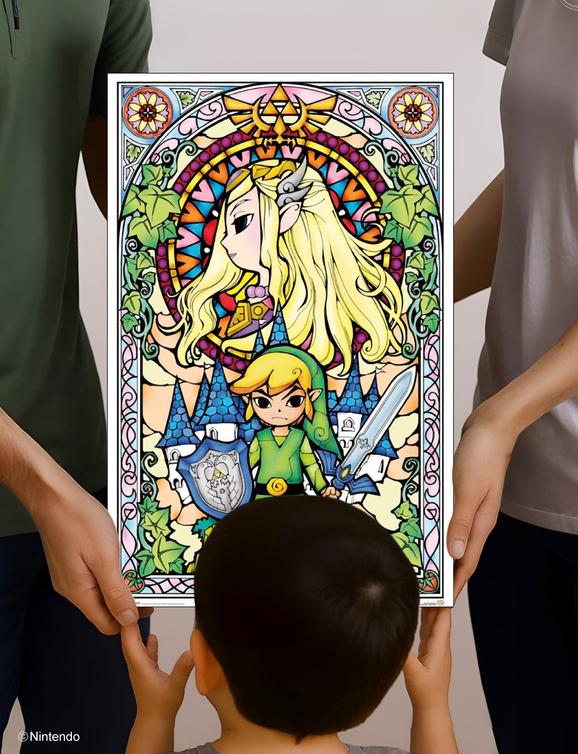 Zelda™ Poster: Master Sword Art (11x17) - Official Nintendo Wall Decor - alternate angle