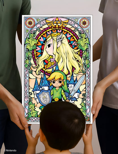 Zelda™ Poster: Master Sword Art (11x17) - Official Nintendo Wall Decor - alternate angle