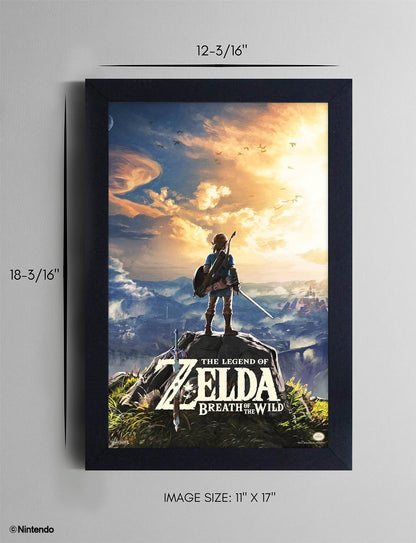 Zelda™: Breath of the Wild Hyrule Framed Poster (11x17) - Official Nintendo Wall Art - packaging