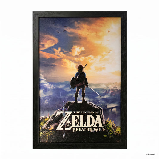 Zelda™: Breath of the Wild Hyrule Gel-Coated Framed Print (11x17)