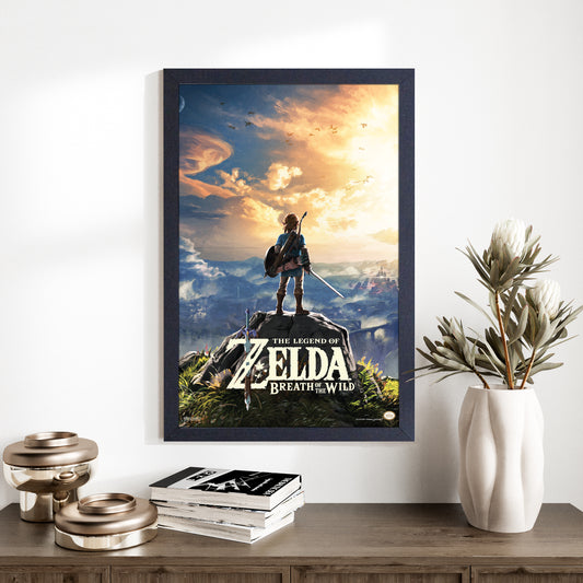 Zelda™: Breath of the Wild Hyrule Gel-Coated Framed Print (11x17)