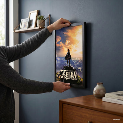 Zelda™: Breath of the Wild Impression encadrée avec revêtement gel d'Hyrule (11x17)