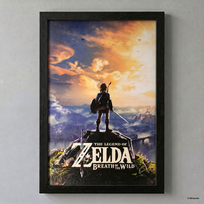 Zelda™: Breath of the Wild Impression encadrée avec revêtement gel d'Hyrule (11x17)