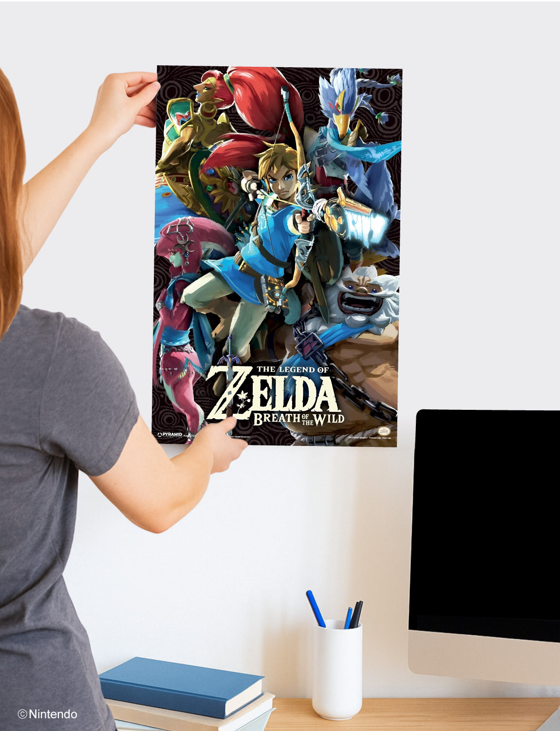Zelda™: Breath of the Wild Poster (11x17) - Official Nintendo Art - lifestyle display