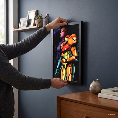 Metroid - Samus Space – 11" x 17" Framed Gel-Coat Print