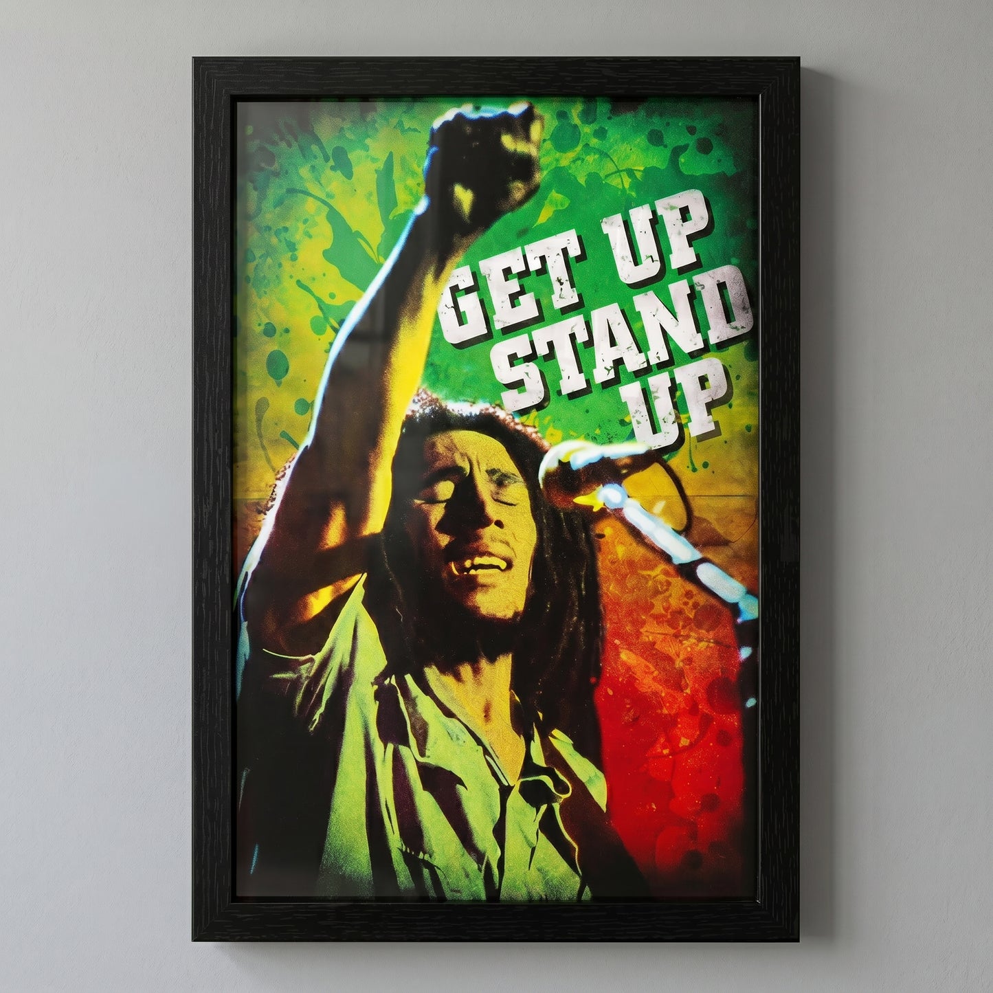 Bob Marley - Get Up, Stand Up - 11x17 Framed Gel Coat