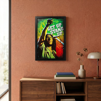 Bob Marley - Get Up, Stand Up - 11x17 Framed Gel Coat
