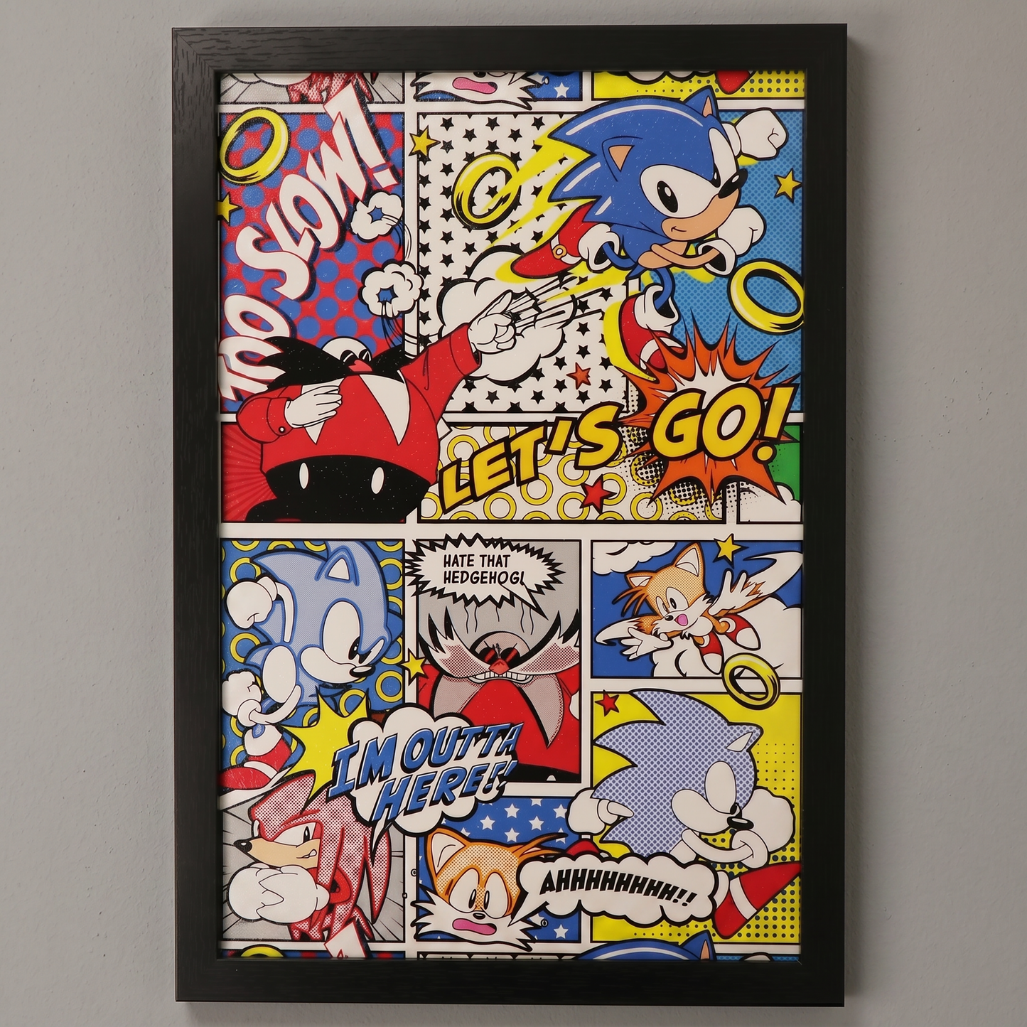 Sonic The Hedgehog - Comic - 11x17 Framed Gel Coat