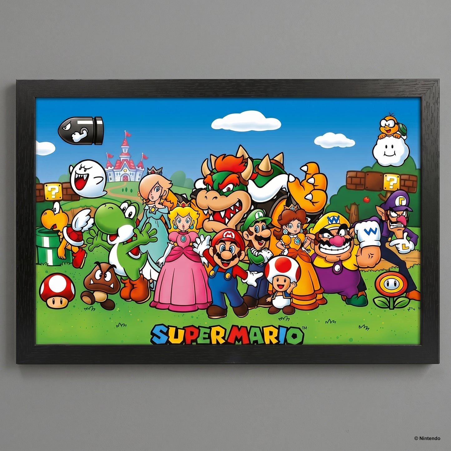 Super Mario - Characters - 11x17 Framed Gel Coat