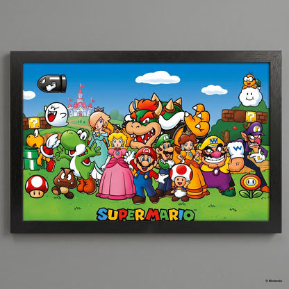 Super Mario - Characters - 11x17 Framed Gel Coat