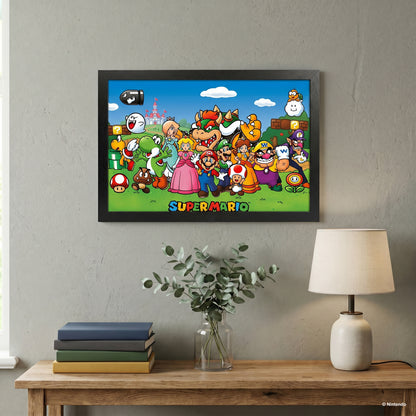 Super Mario - Characters - 11x17 Framed Gel Coat