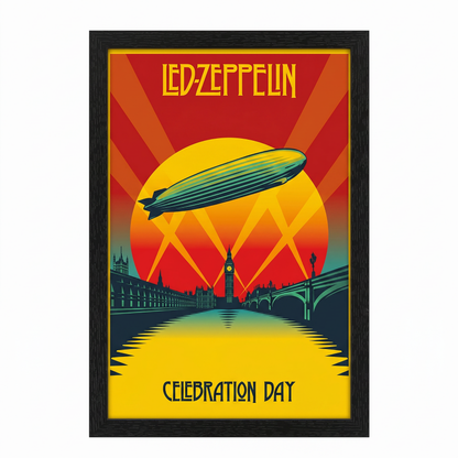 Led Zeppelin - Celebration Day - 11x17 Framed Gel Coat