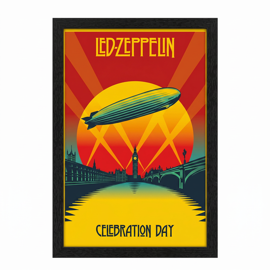 Led Zeppelin - Celebration Day - 11x17 Framed Gel Coat