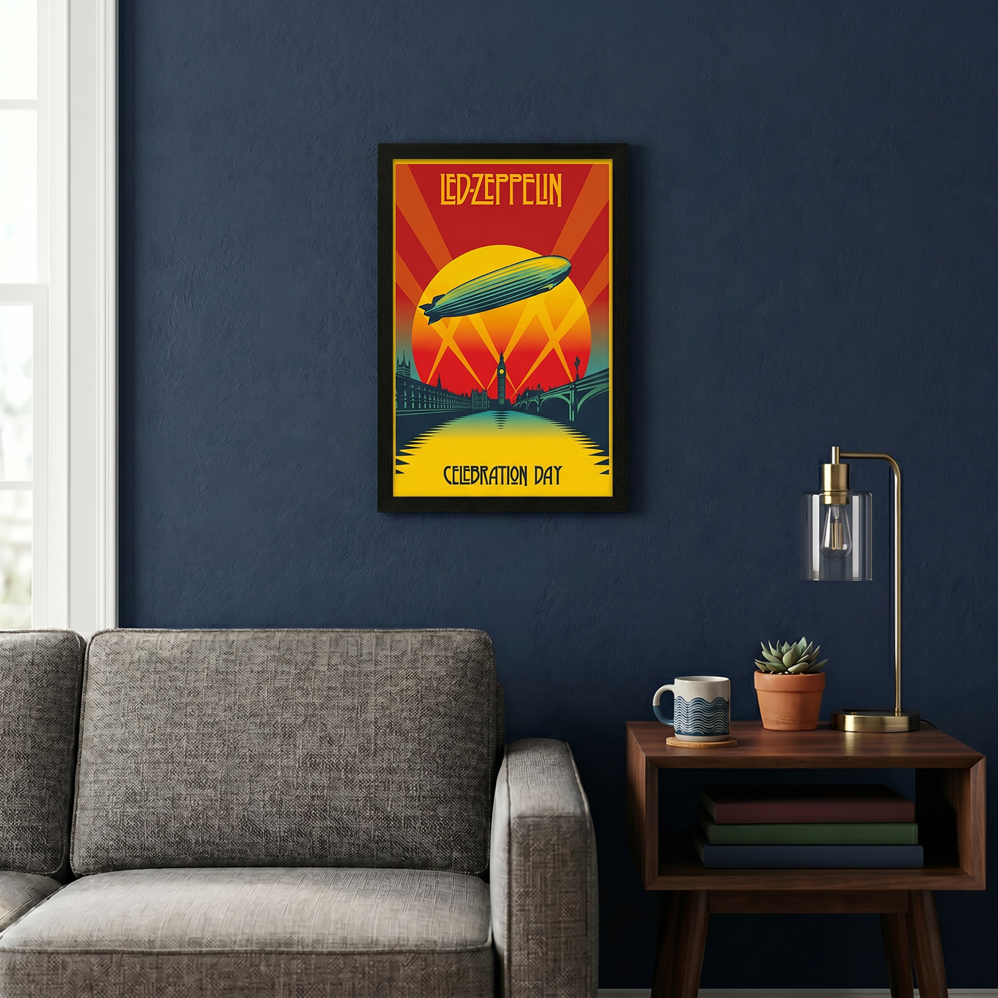 Led Zeppelin - Celebration Day - 11x17 Framed Gel Coat