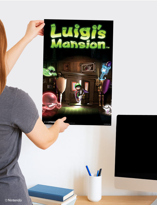 Super Mario™: Luigi's Mansion Wall Poster (11x17) - Official Nintendo Decor - lifestyle display