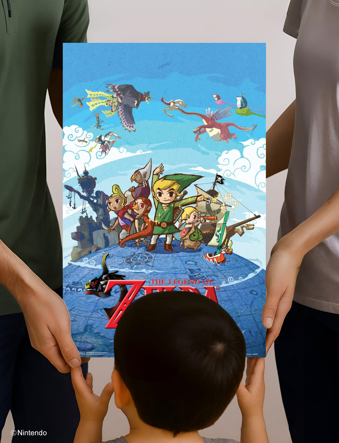 Zelda™: The Wind Waker Cartoon Poster (11x17) - Official Nintendo Wall Art - alternate angle